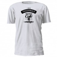 CAMISETA TRANSFORMANDO CAFÉ EM CÓDIGO