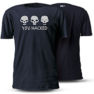 CAMISETA YOU HACKED SKULL