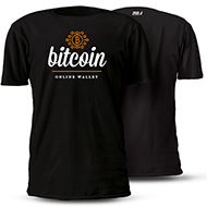 CAMISETA BITCOIN ONLINE WALLET