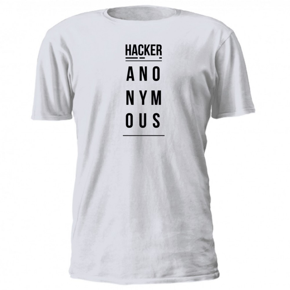 CAMISETA HACKER ANONYMOUS DIVERSAS CORES